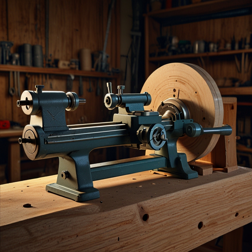 Compact Delta lathe setup