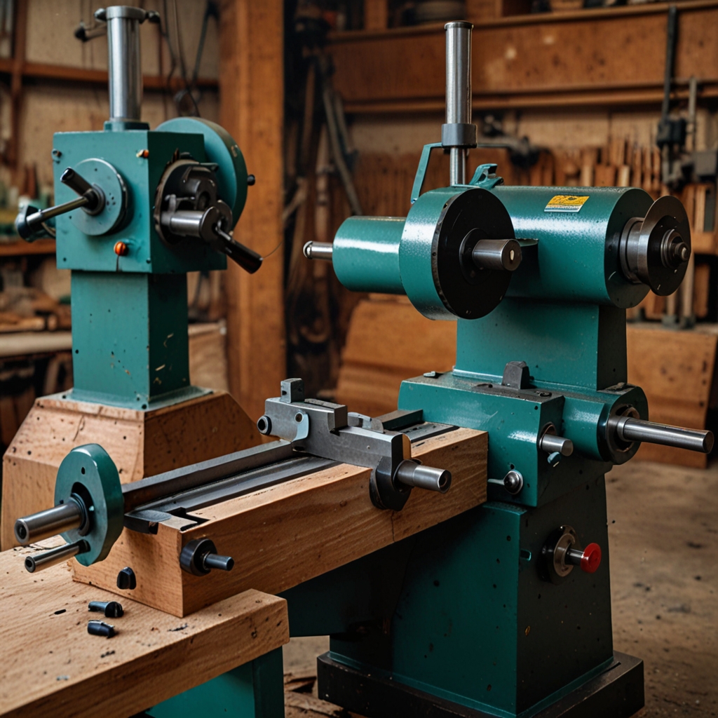 Faceplate attached to the lathe