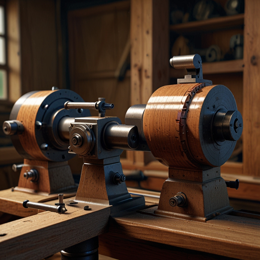 Wood lathe with impressive features