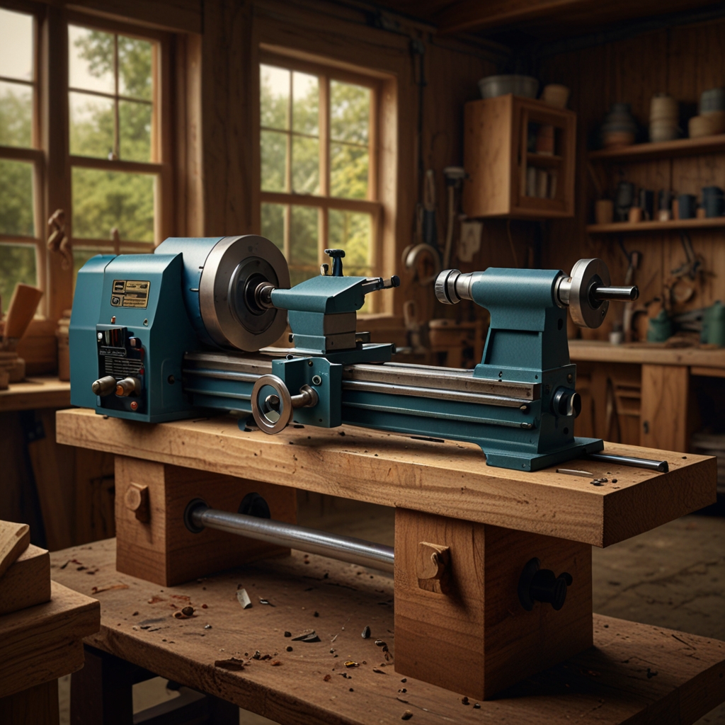 Efficient wood lathe tailstock quill