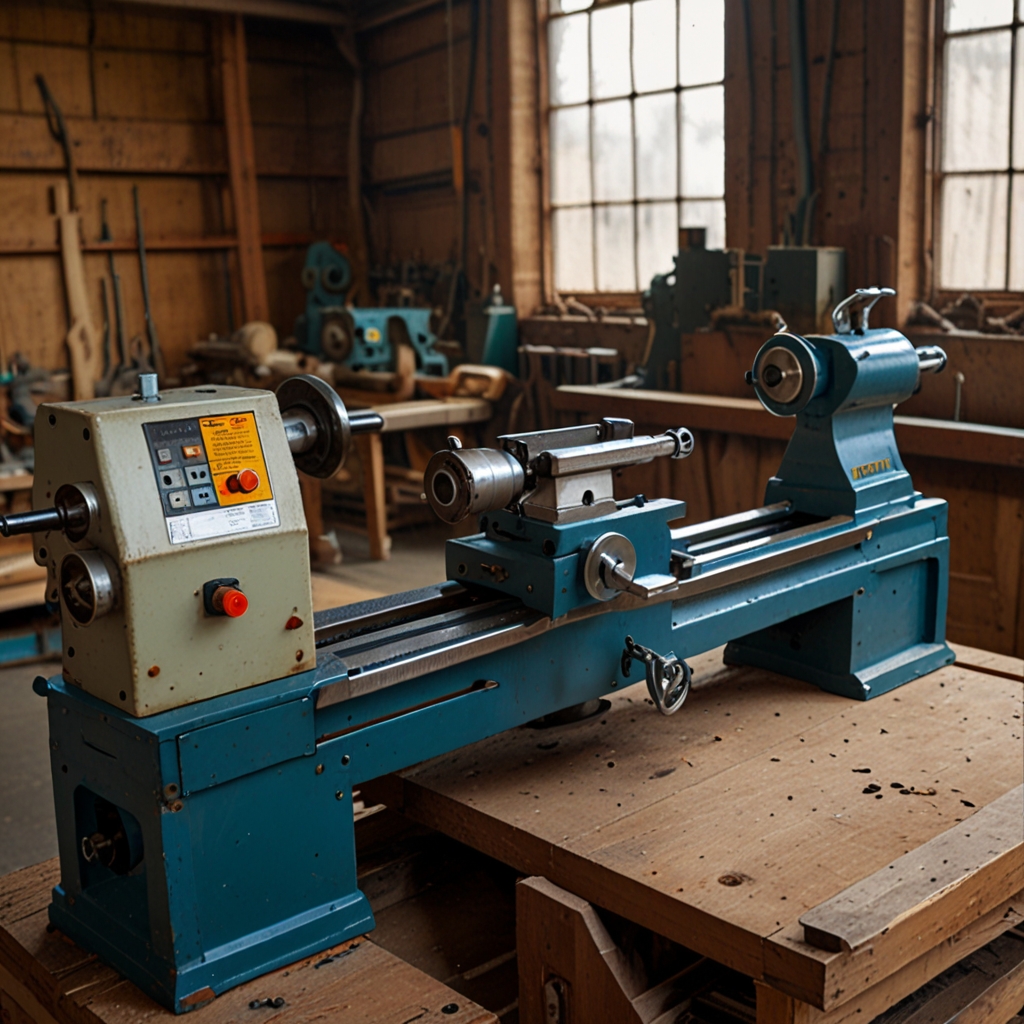 Complete wood lathe chuck set with tools
