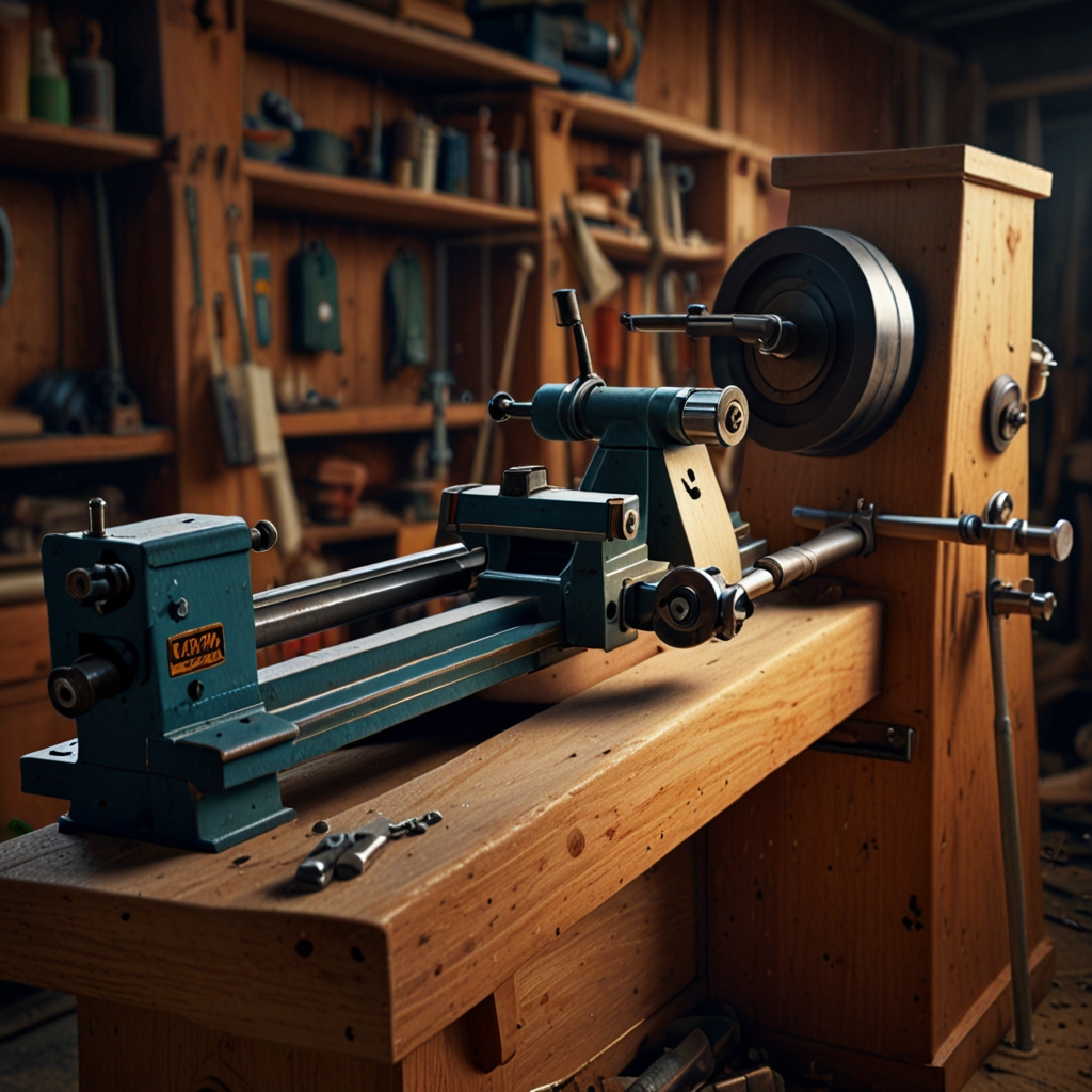 Sturdy DIY lathe