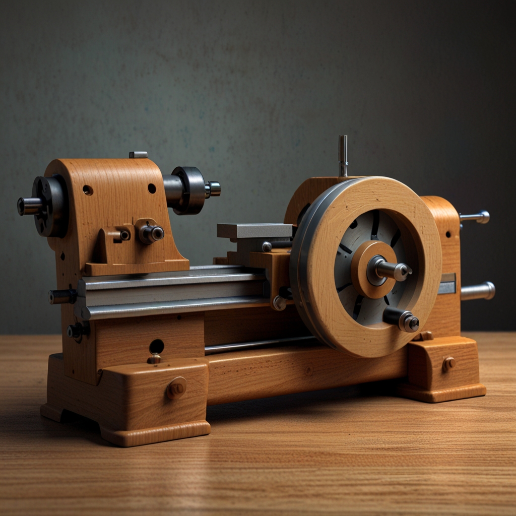 Lathe tools displayed in neat order.